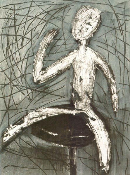 I, 2004, Acrylic Ink on paper, 108x79cm